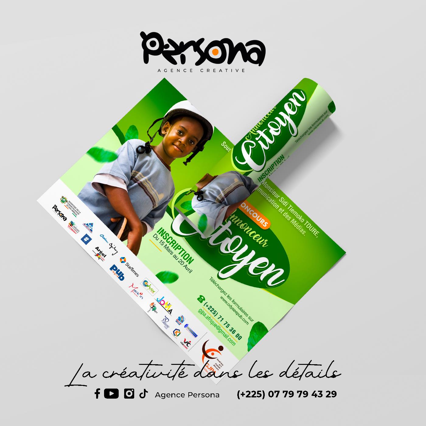 Une activité sans visuel fort, c’est comme une boutique sans vitrine.
Pour votre marque, vos événements ou vos réseaux, marquez les esprits en créant l’émotion.

Rejoignez-nous: 
Tel / Whatsapp : (225) 07 79 79 43 29
Email : info@agencepersona.com

#agencedecommunication #agencedecommunicationdigitale #studiocreation #print #digital #abidjan #abidjanplaces #côtedivoire #évènementiel