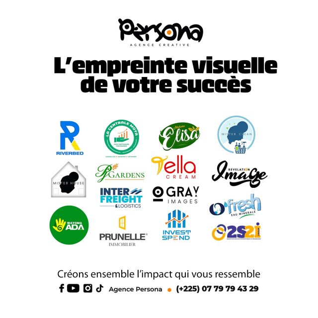 Ils nous font confiance . 
PERSONA , votre partenaire créatif , à vos côtés pour façonner votre image.

#abidjan #côtedivoire #agencedecommunication #studiocreation #creationlogo #logo #identitevisuelle #afrique