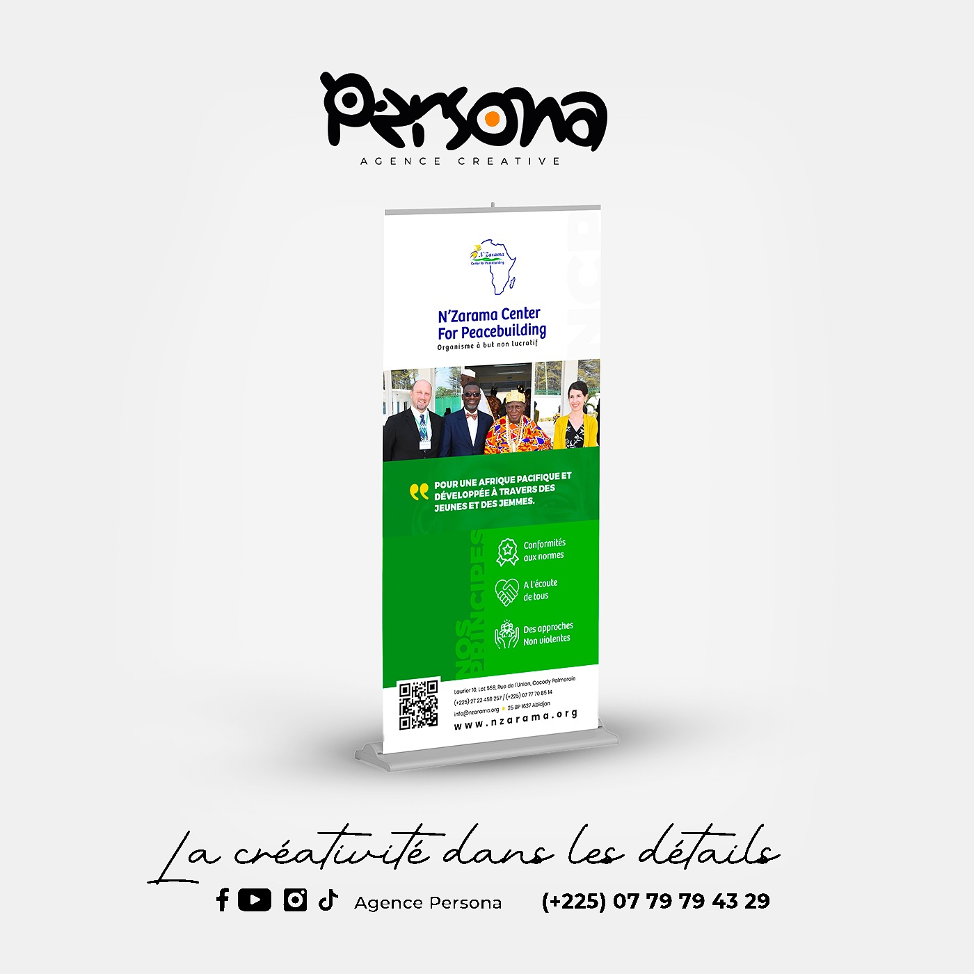 Pour vos supports de communication, production audiovisuelle , contactez-nous en DM ou via : 

Tel / Whatsapp : (+225) 07 79 79 44 29
Email : info@agencepersona.com

#agencedecommunication #studiocteations #identitevisuelle #abidjan #cotedivoire